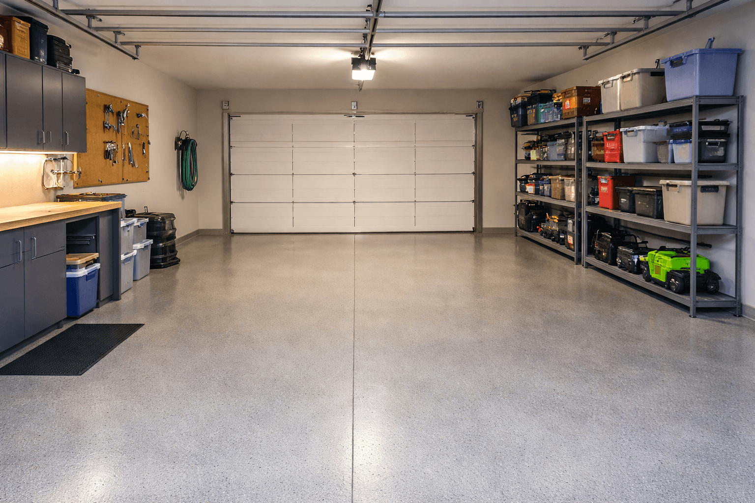 Clean organized garage after junk removal in Tacoma