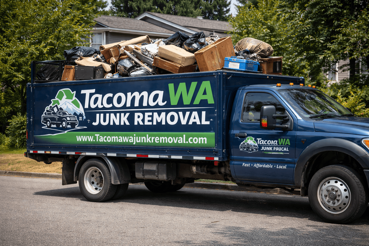 Junk removal truck